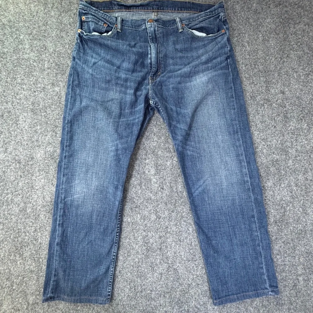 Levis 505 Regular Fit Straight Leg Blue‎ Denim Jeans Mens W40 L30